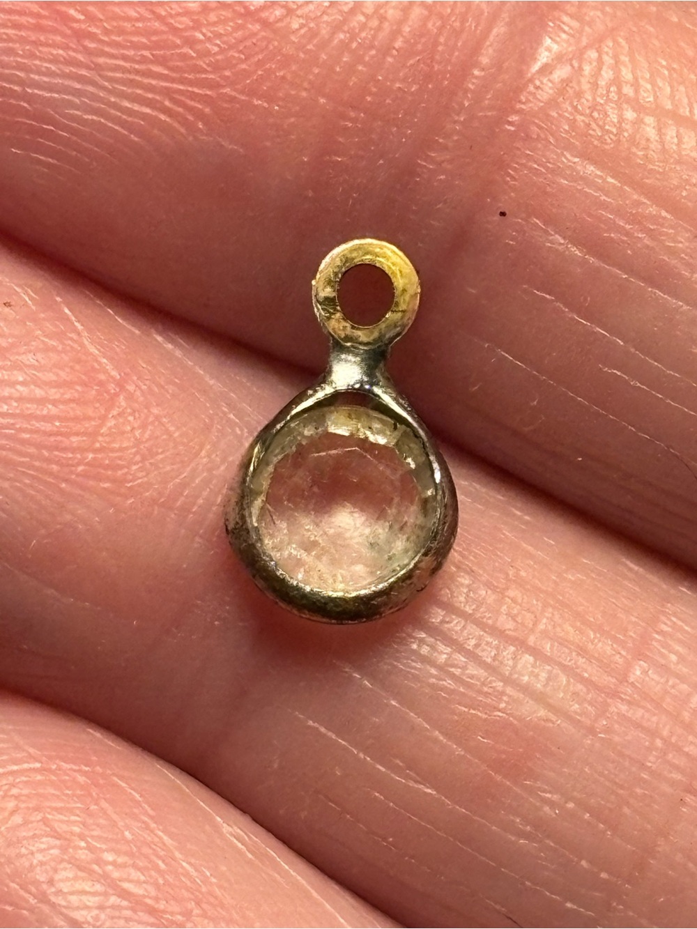 Clear Glass Charm